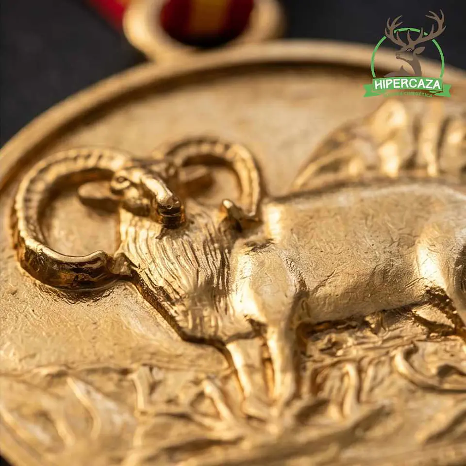 Medalla de homologación muflón oro 3