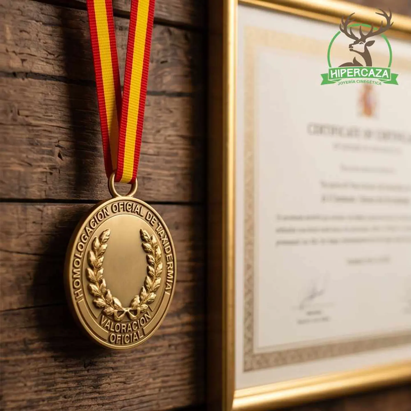 Medalla de homologación muflón oro 6