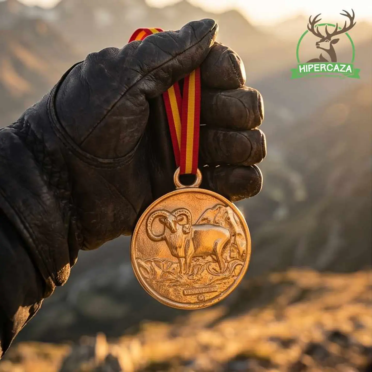 Medalla de homologación muflón oro 4
