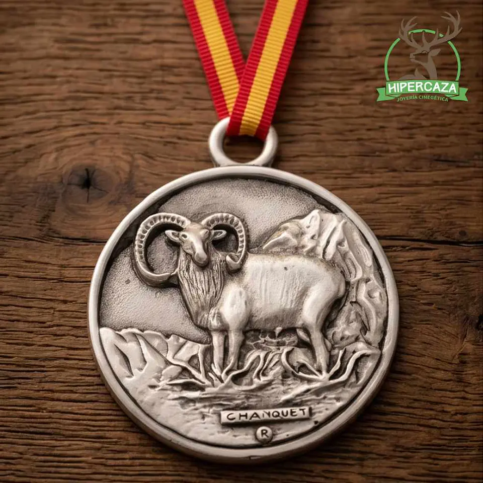 Medalla de homologación muflón plata 5