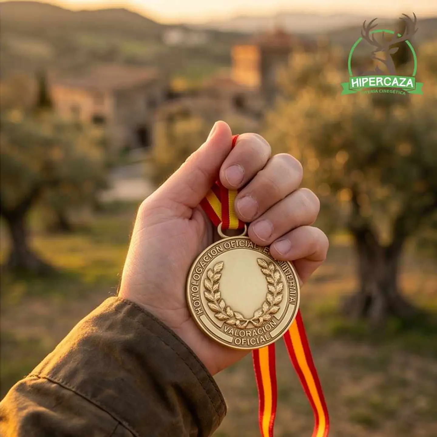 Medalla de homologación macho montés oro 6