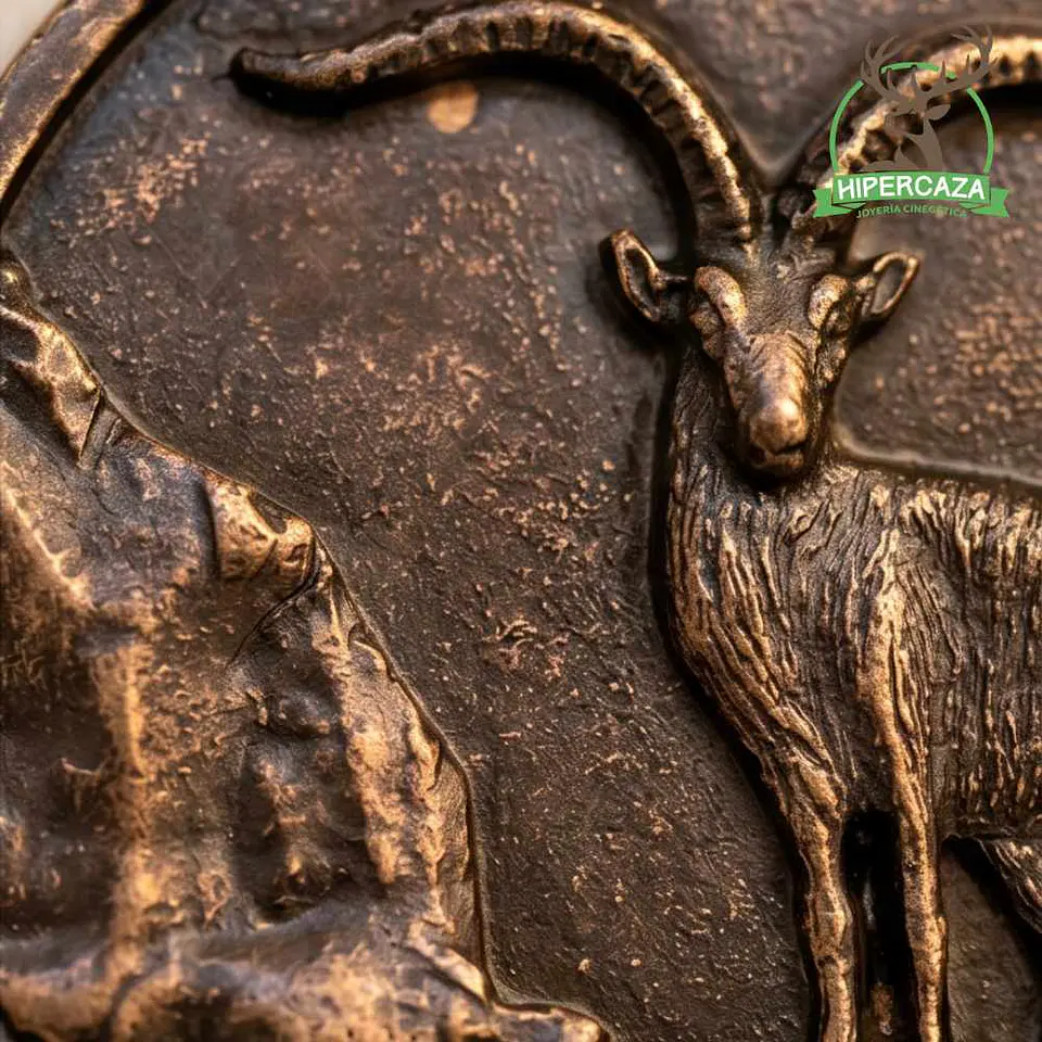 Medalla de homologación macho montés bronce  4