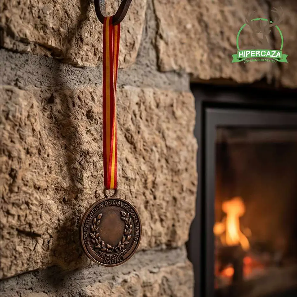 Medalla de homologación macho montés bronce  5