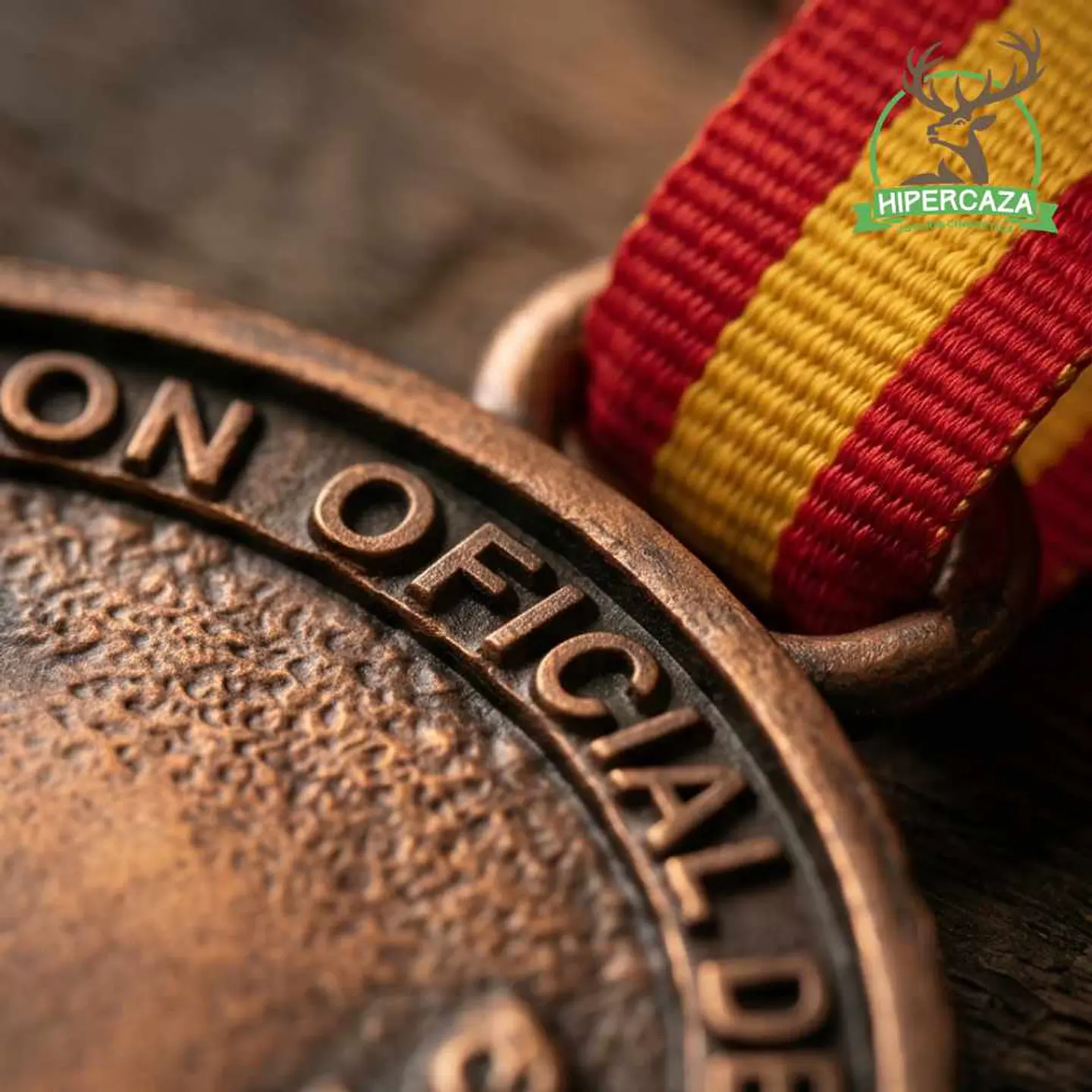 Medalla de homologación zorro bronce 6