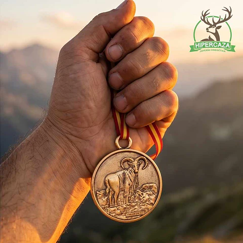 Medalla de homologación arruí oro