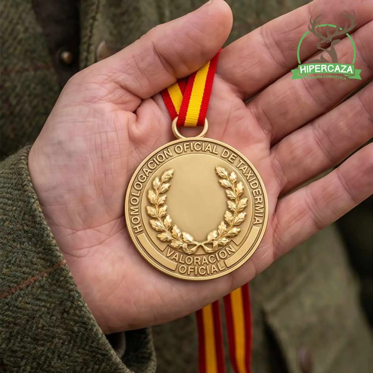 Medalla de homologación arruí oro 4