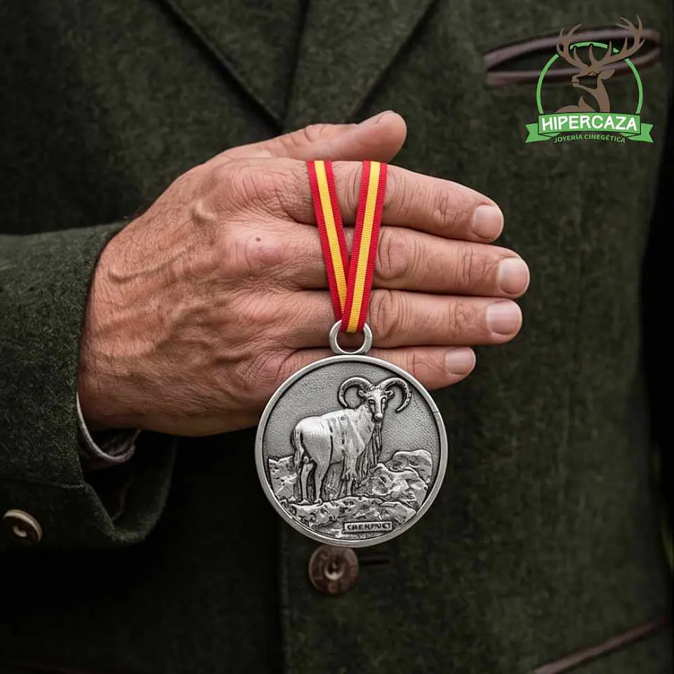 Medalla de homologación arruí plata 2