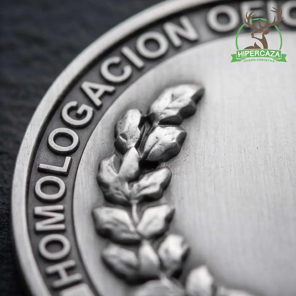 Medalla de homologación arruí plata 3