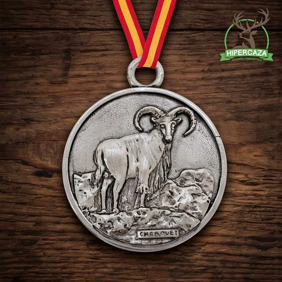 Medalla de homologación arruí plata 5