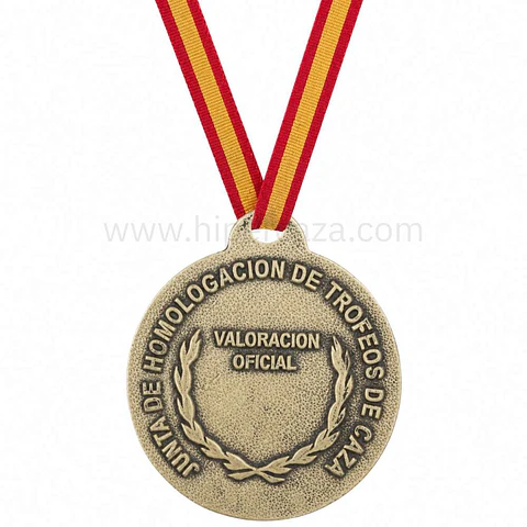 Medalla de homologación ciervo oro