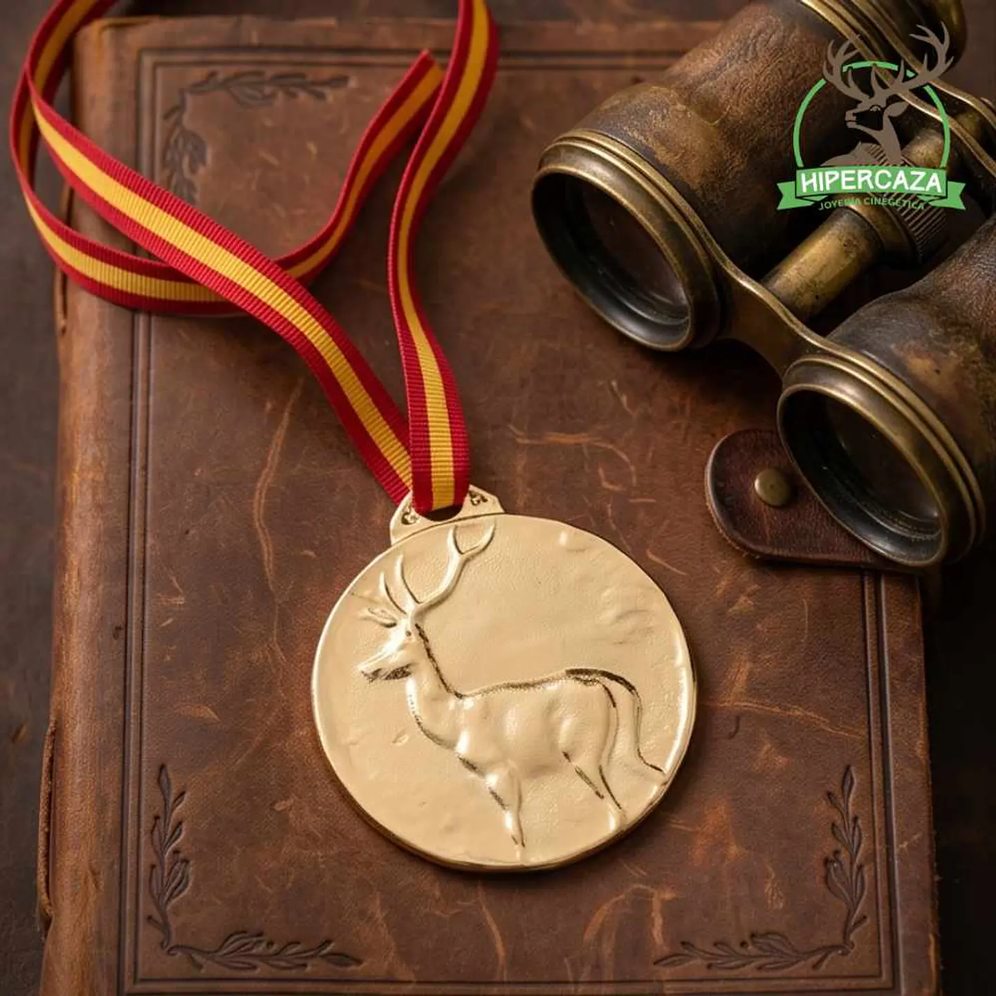 Medalla de homologación ciervo oro 3