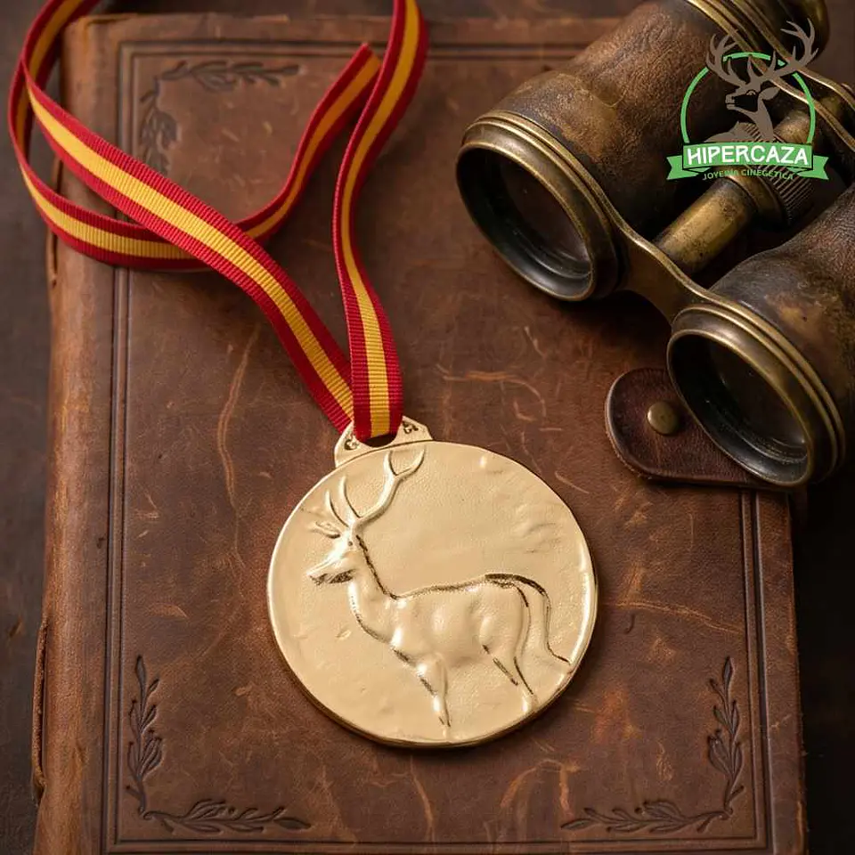 Medalla de homologación ciervo oro 3
