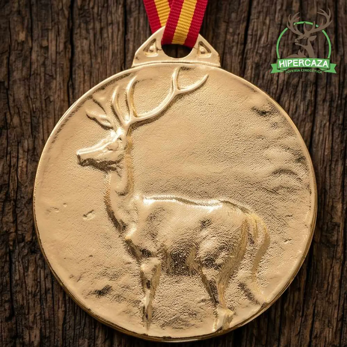 Medalla de homologación ciervo oro 5