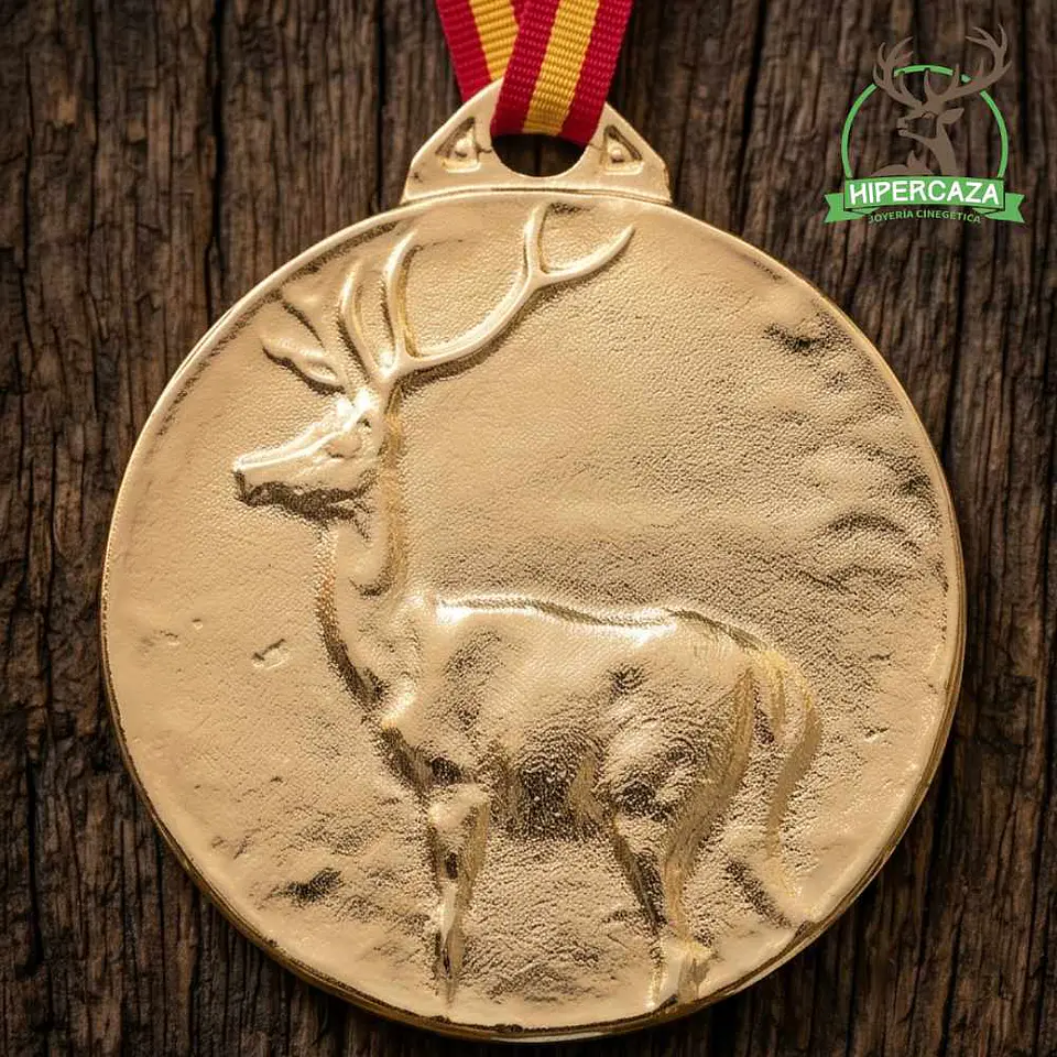 Medalla de homologación ciervo oro 5