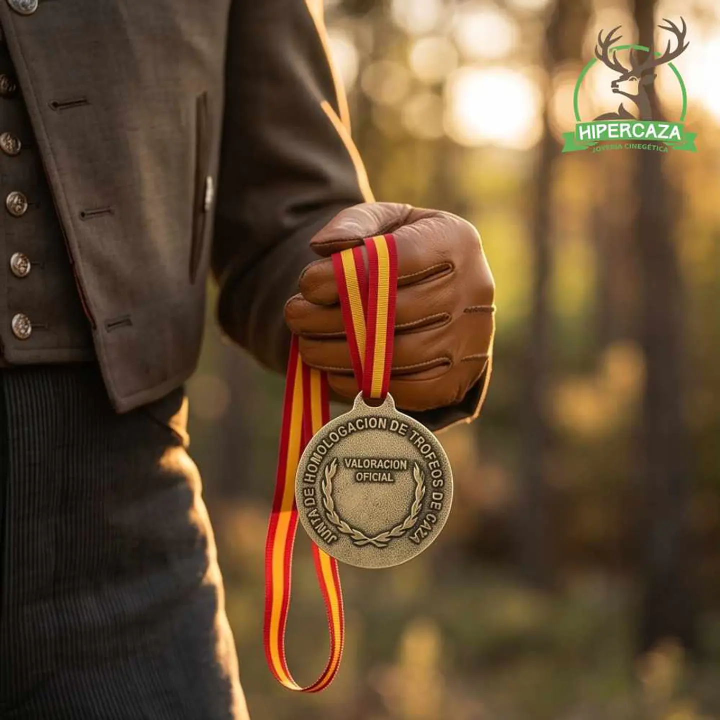 Medalla de homologación ciervo oro 6