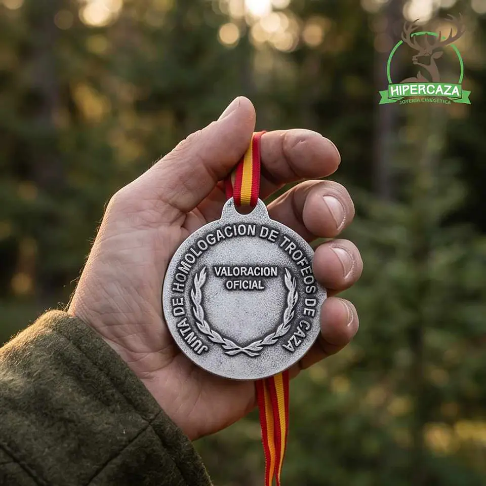 Medalla de homologación ciervo plata 4