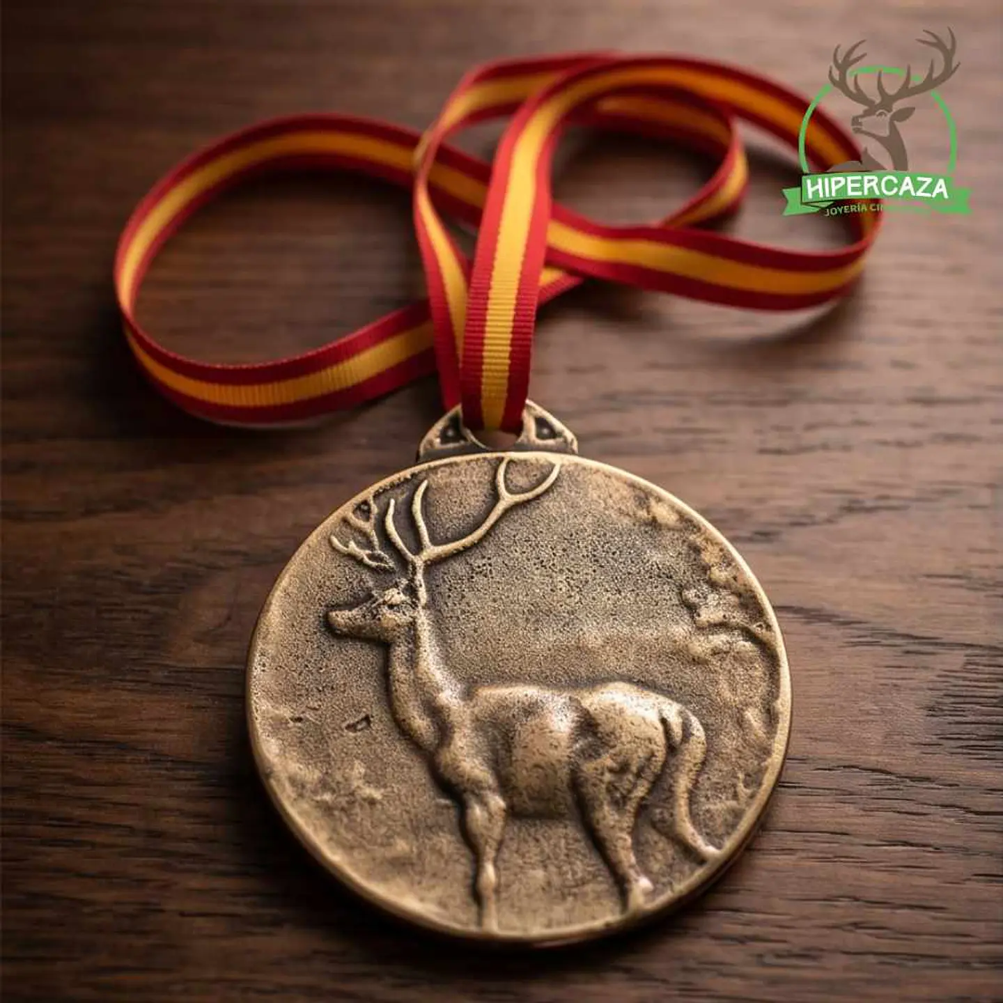 Medalla de homologación ciervo bronce 4