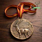 Medalla de homologación ciervo bronce - Miniatura 4