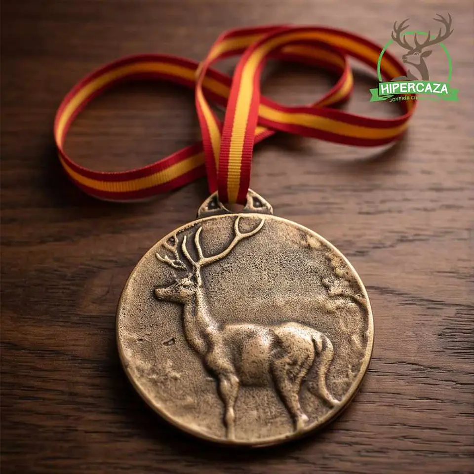 Medalla de homologación ciervo bronce 4