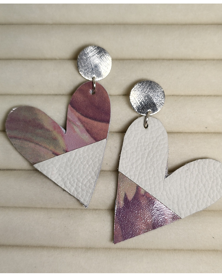 Aros Atrevida Floral Blanco