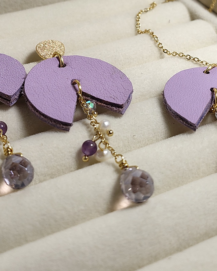 Conjunto Perfecta Cristales Lila