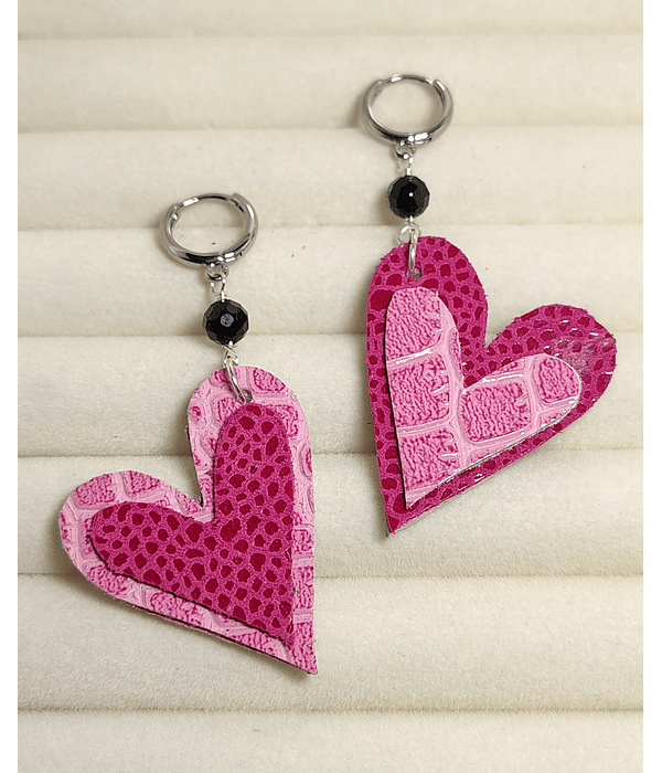 Aros sensual Fucsia Rosa