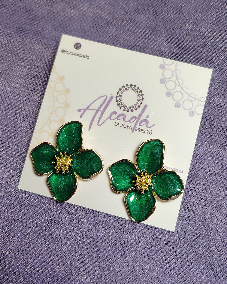 Aros Flor Verde