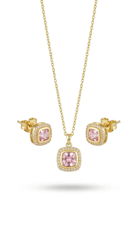 Set Diamante Rosado Royal