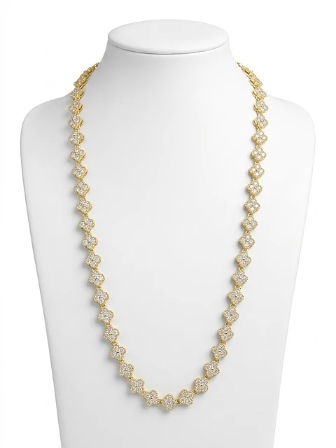 Cadena Van Cleef 18K – Edición de Lujo