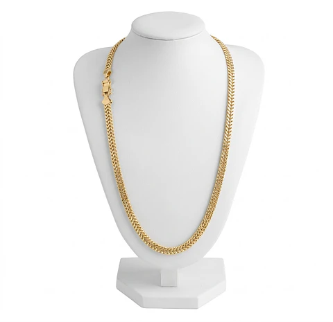 Cadena Doble Grumet – Oro 18K Reforzada