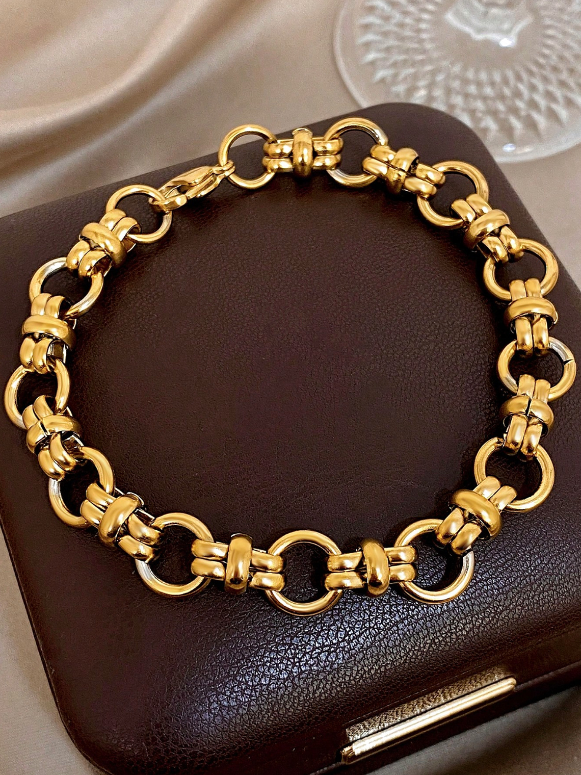 PULSERA MAILLONS DORE VINTAGE 4