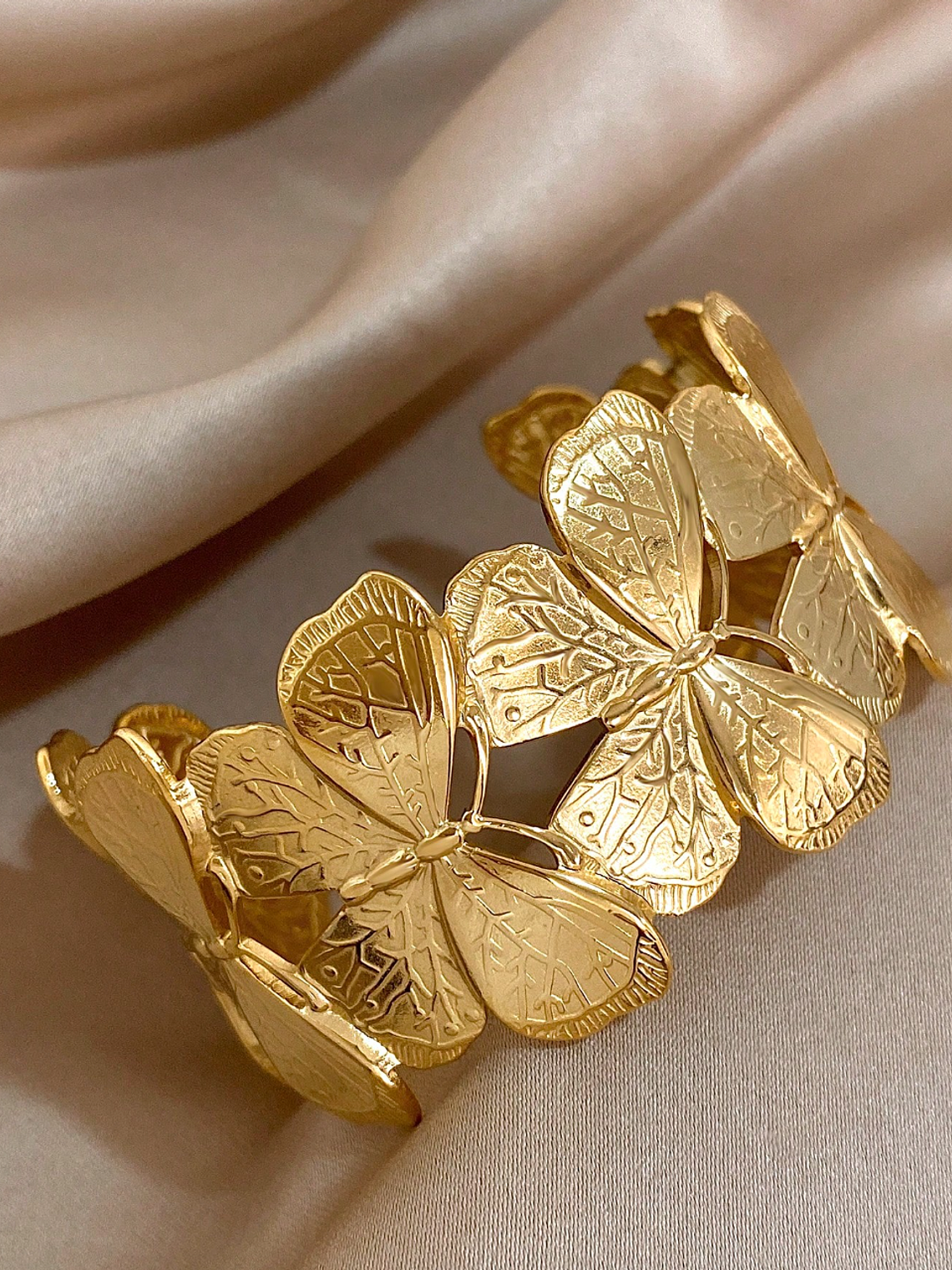 PULSERA BRAZALETE PAPILLON DOREE 1