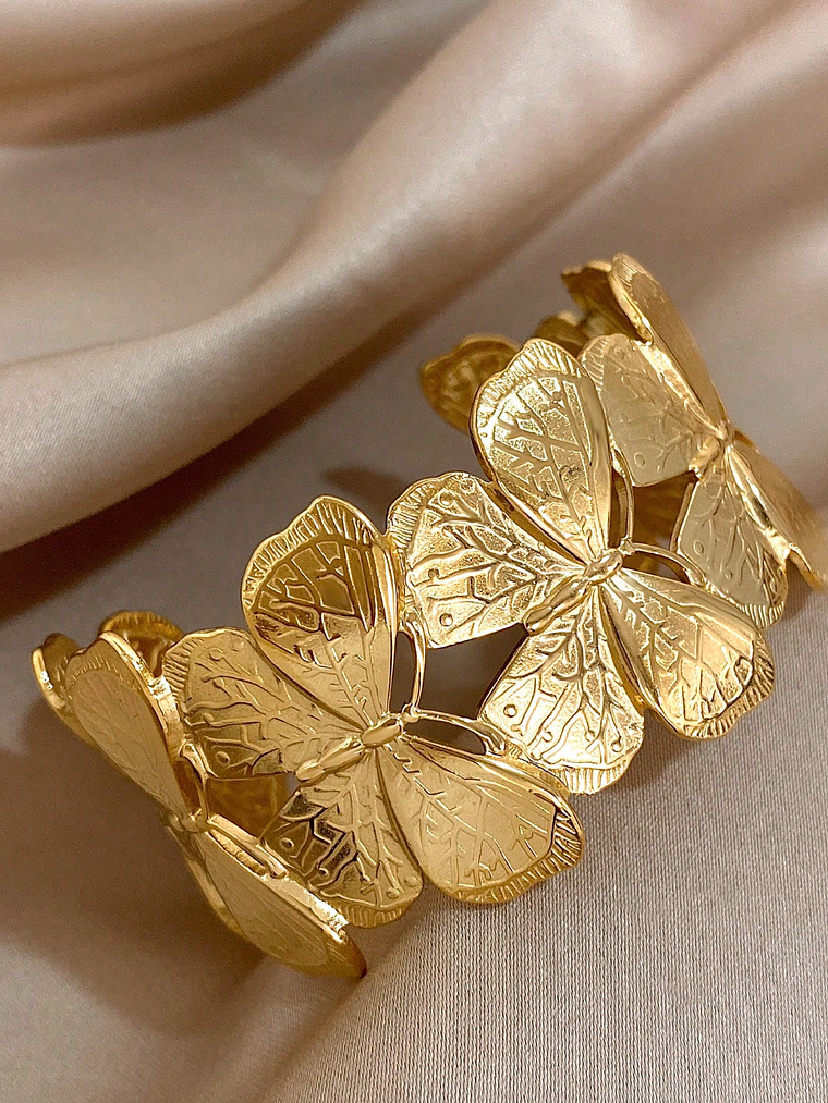 PULSERA BRAZALETE PAPILLON DOREE 1