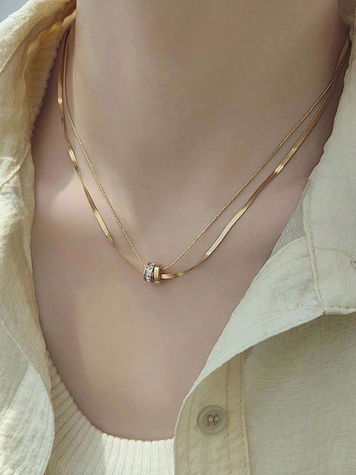 COLLAR SAINT LUCIE DOREE 2