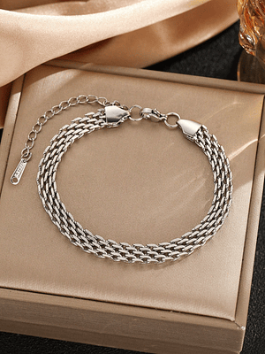 PULSERA MALLA ARGENTEE