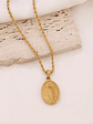 COLLAR MEDALLA VIRGEN MARIA DOREE OVAL - Miniatura 1