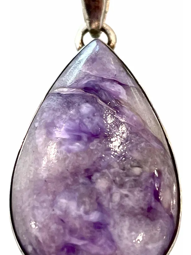 COLGANTE CHAROITA DE SIBERIA PLATA 925 2