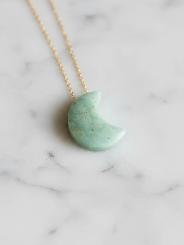 COLLAR MEDIA LUNA AMAZONITA  8