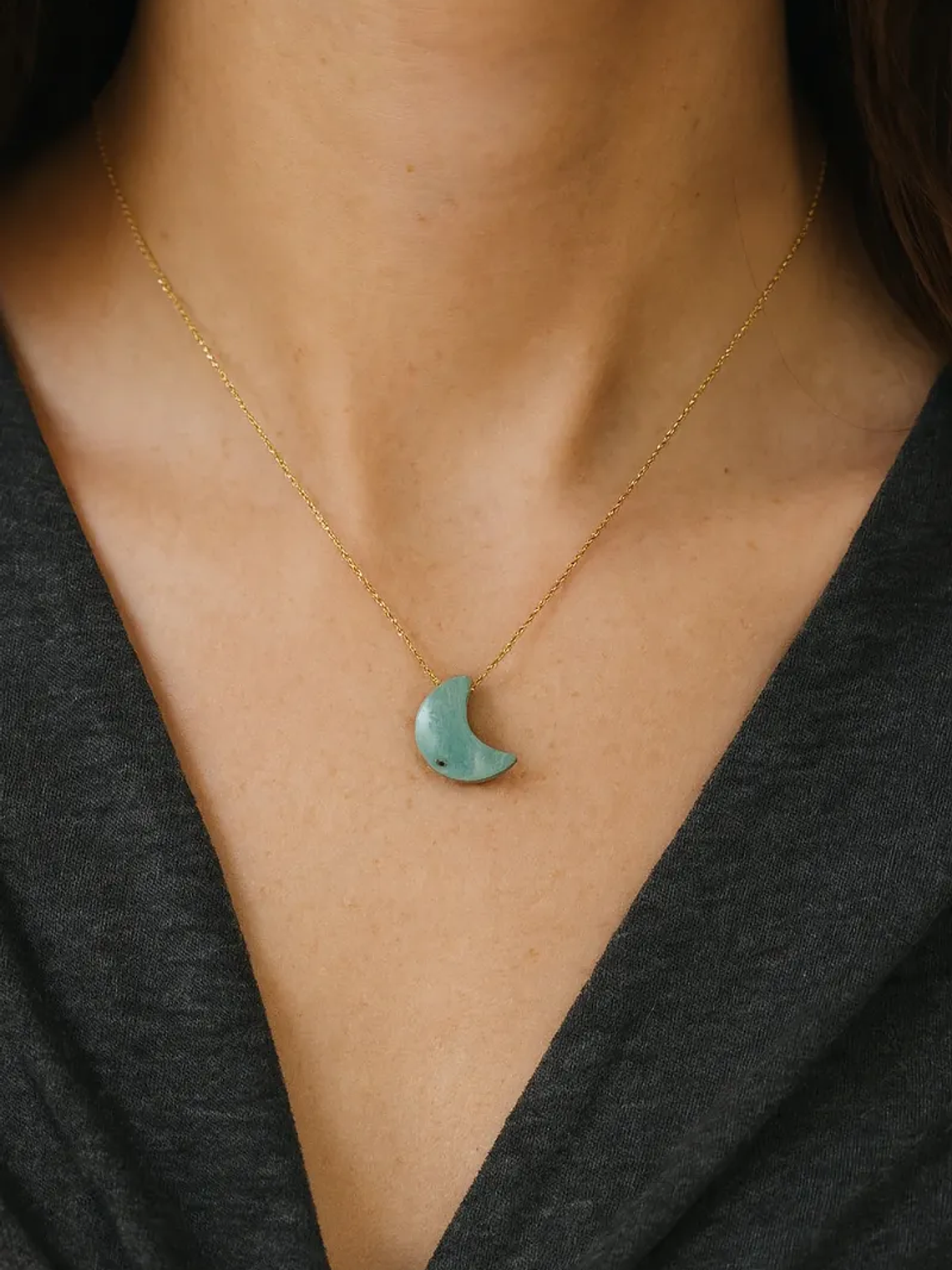 COLLAR MEDIA LUNA AMAZONITA  4