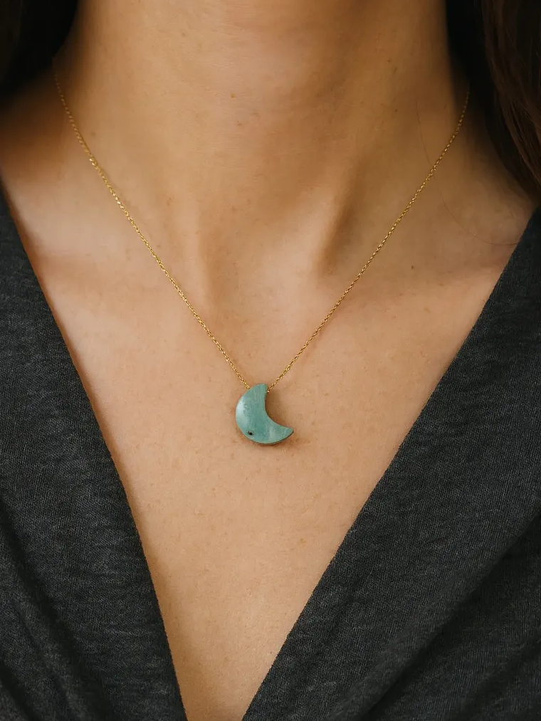 COLLAR MEDIA LUNA AMAZONITA  4