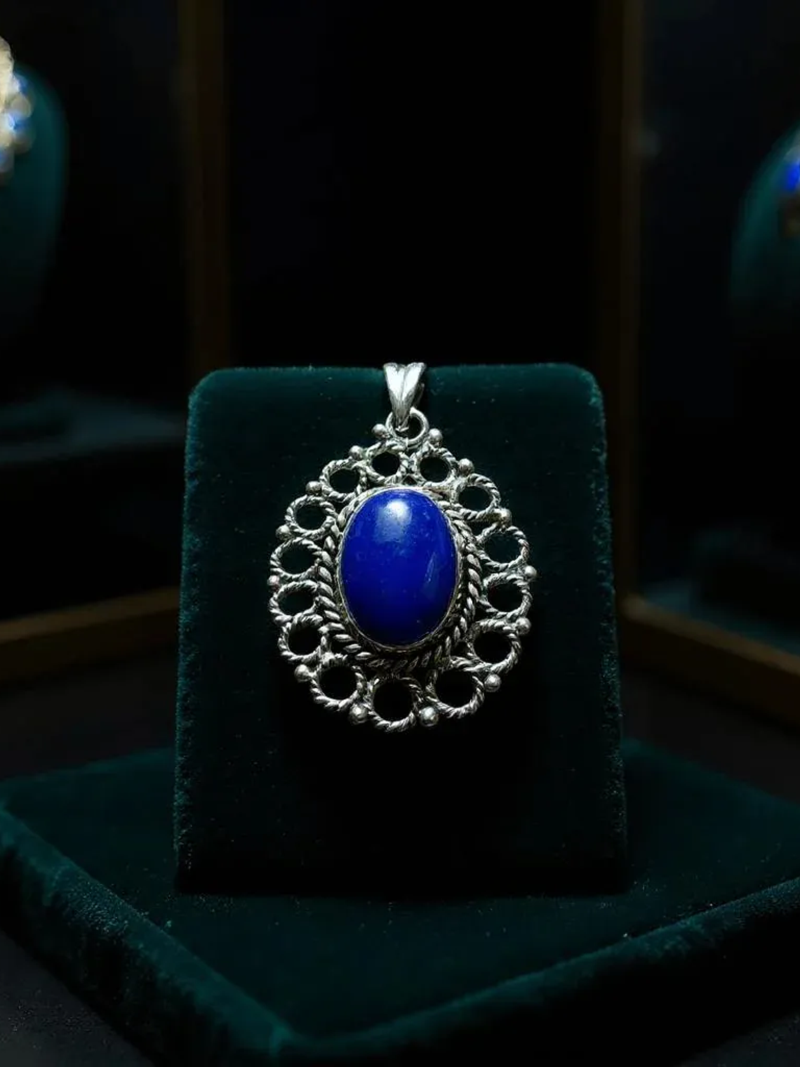 COLGANTE DE LAPISLAZULI PLATA 925 2