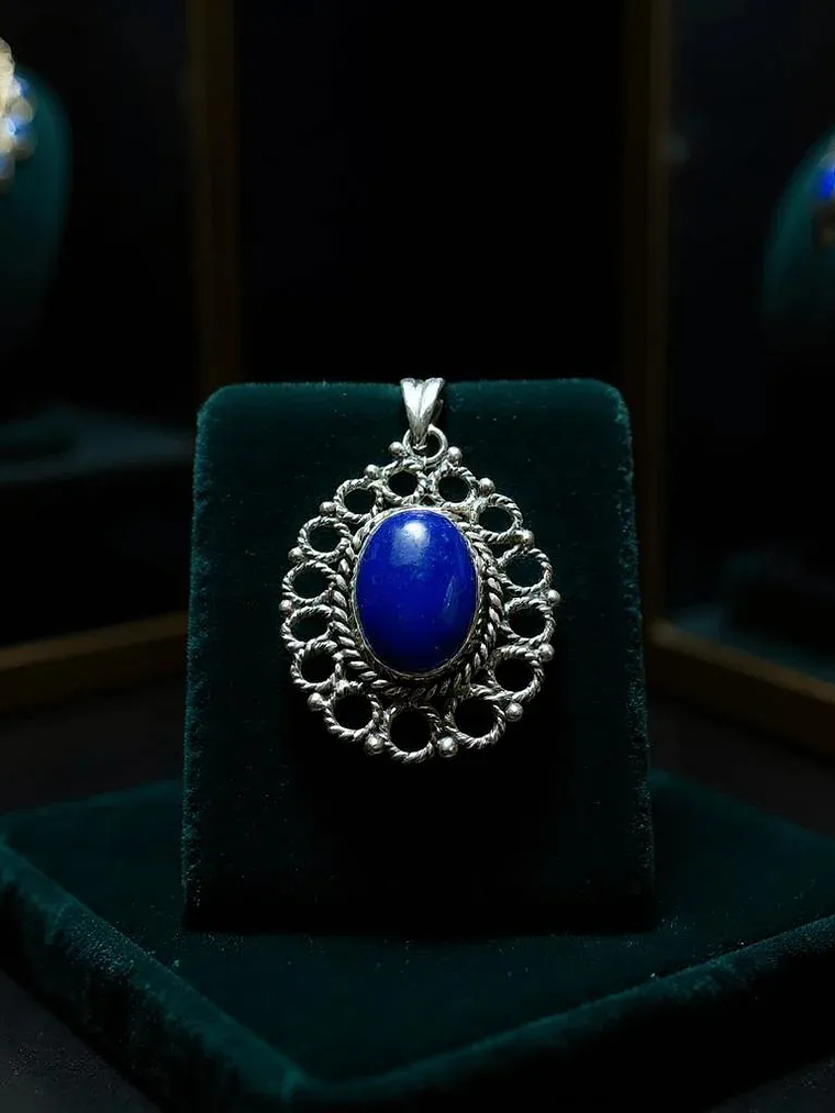 COLGANTE DE LAPISLAZULI PLATA 925 2