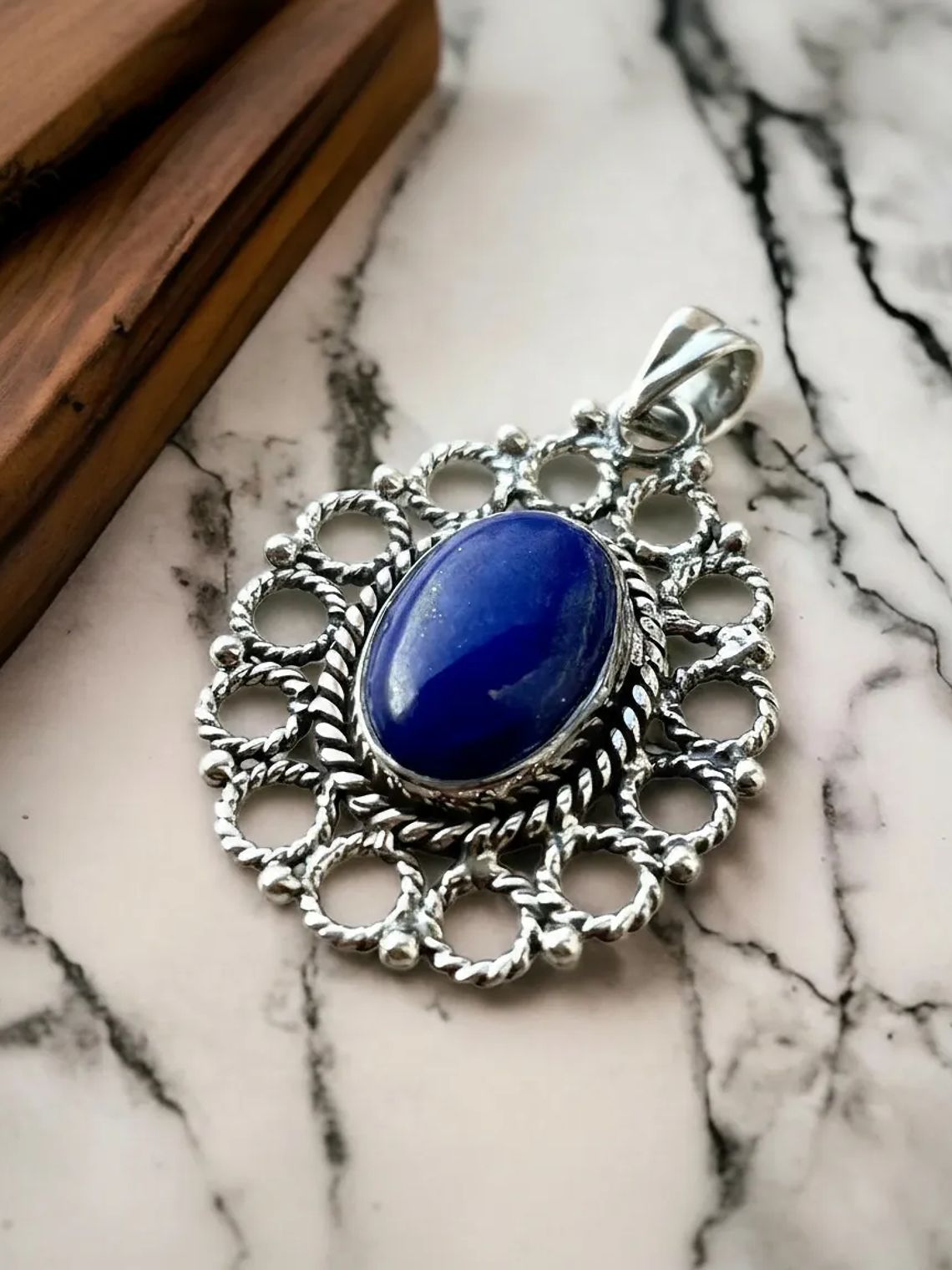 COLGANTE DE LAPISLAZULI PLATA 925 1