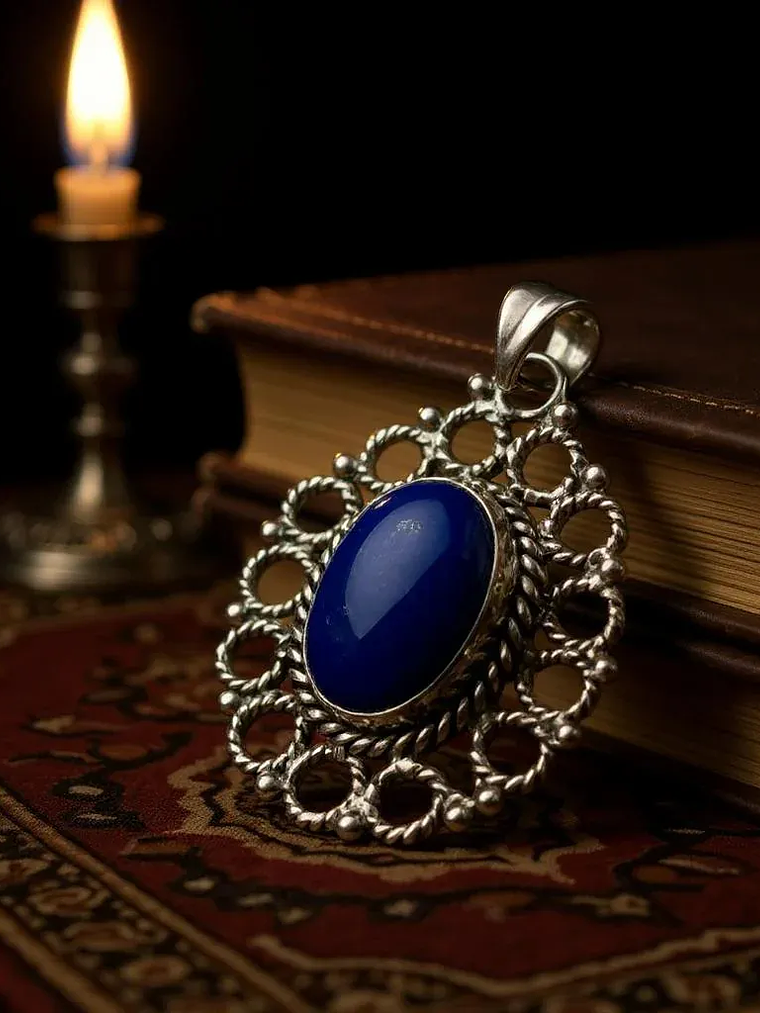 COLGANTE DE LAPISLAZULI PLATA 925 5
