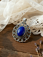 COLGANTE DE LAPISLAZULI PLATA 925 - Miniatura 6