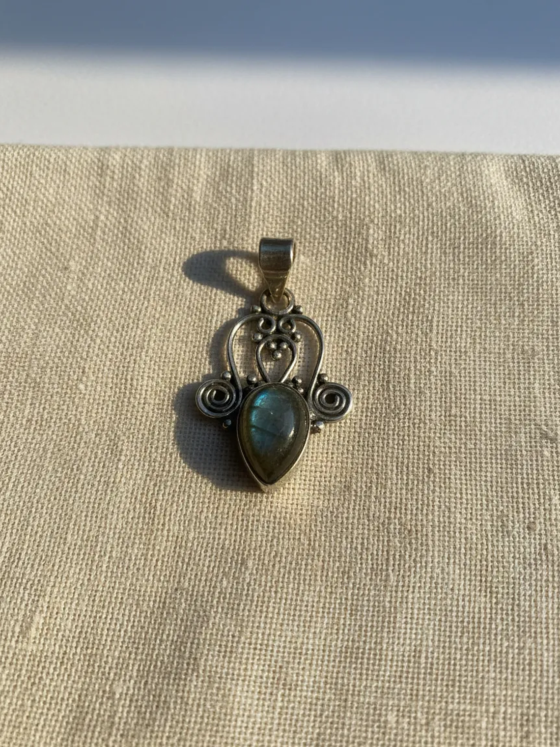 COLGANTE DE LABRADORITA DE FINLANDIA PLATA 925 6