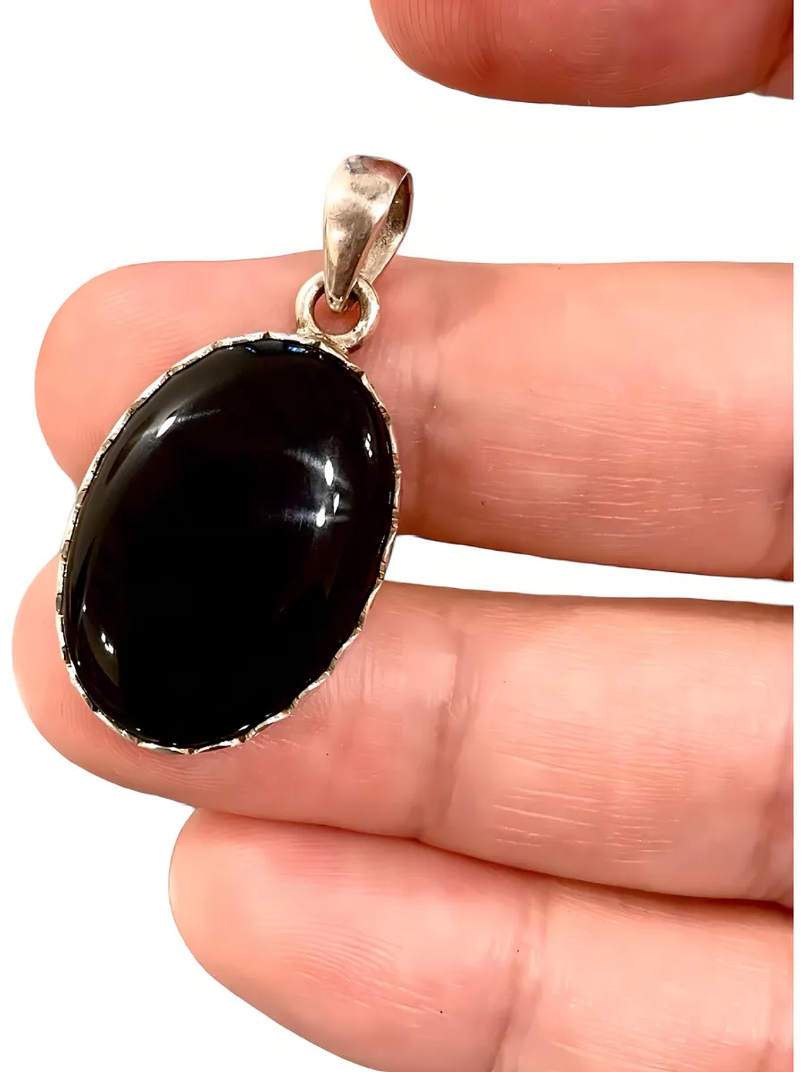 COLGANTE DE ONIX NEGRO PLATA 925 2