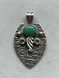 COLGANTE DE CRISOPRASA Y PERIDOTO PLATA 925 - Miniatura 1