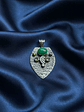 COLGANTE DE CRISOPRASA Y PERIDOTO PLATA 925 - Miniatura 5