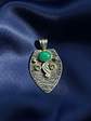 COLGANTE DE CRISOPRASA Y PERIDOTO PLATA 925 - Miniatura 6